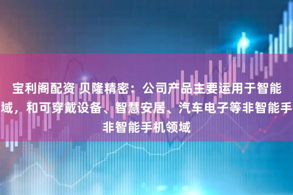 宝利阁配资 贝隆精密：公司产品主要运用于智能手机领域，和可穿戴设备、智慧安居、汽车电子等非智能手机领域